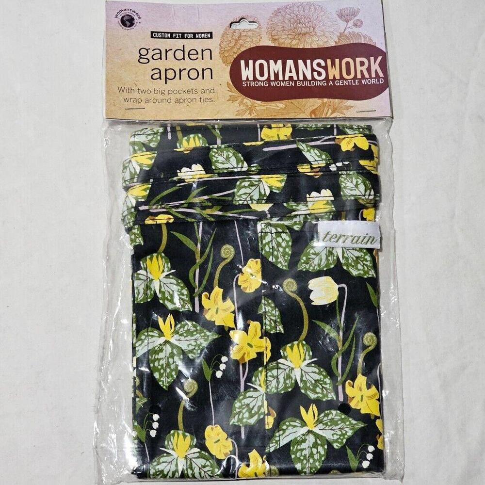 Terrain Woodland Yellow Garden Half Apron